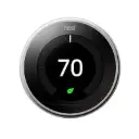 Google Nest Learning Thermostat Programmable Smart 3rd Gen - Polished Steel