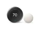 Google Nest Thermostat 4th Gen with Sensors (2nd Gen) - Polished Silver
