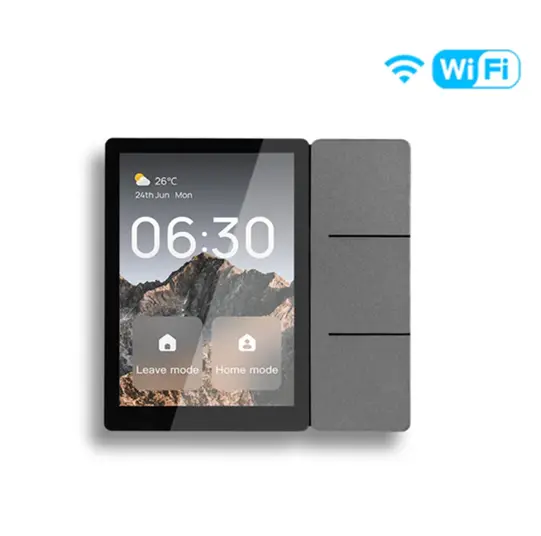 MOES Wi-Fi 3.5-inch Smart Center Touch Control Panel 3 Relays Physical Buttons Ble Sigmesh Hub Built-in