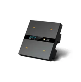 [Black Aluminum] Zigbee Smart Switch with Display & 4 Programmable Keys (Black Aluminum)
