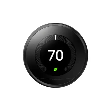 [Black] Google Nest Learning Thermostat Programmable Smart 3rd Gen (Black)