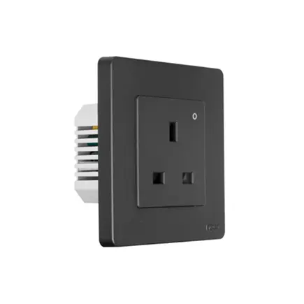 MOES ZigBee Star Ring Smart Socket UK Wall Embedded Outlet Energy Monitor