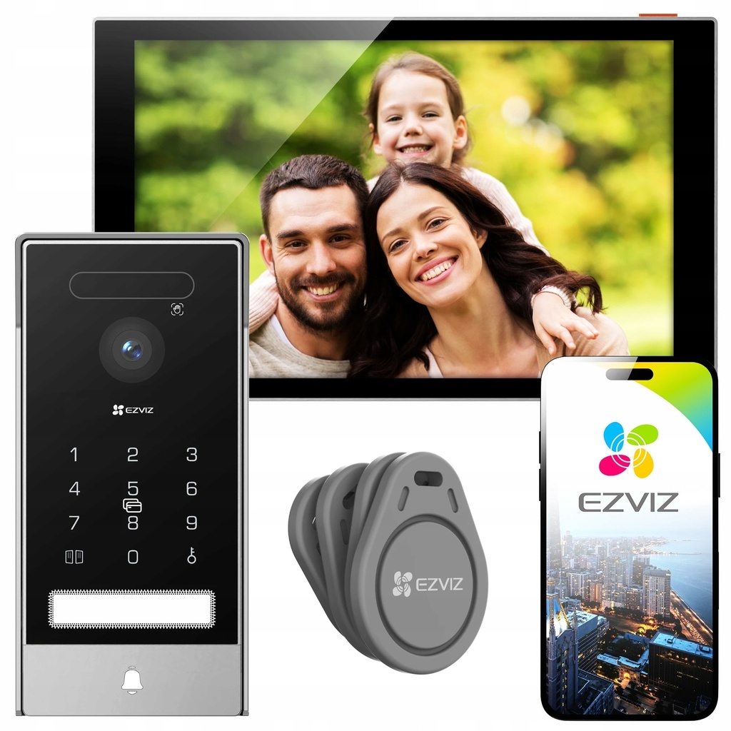 EZVIZ HP7 Pro 4K Palm Vein Video Doorphone - CS-HP7-R400-1W2TFD (Pro)