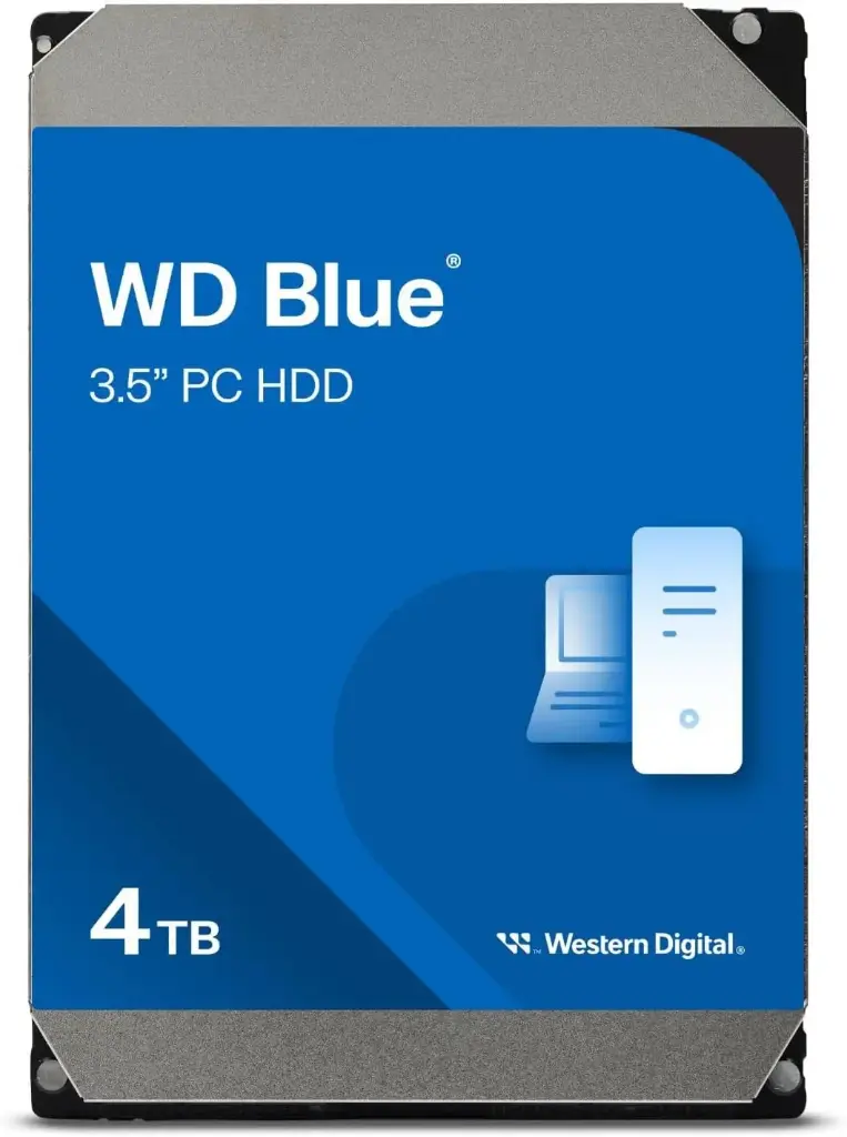 WD Blue PC Desktop Hard Drive - 4TB