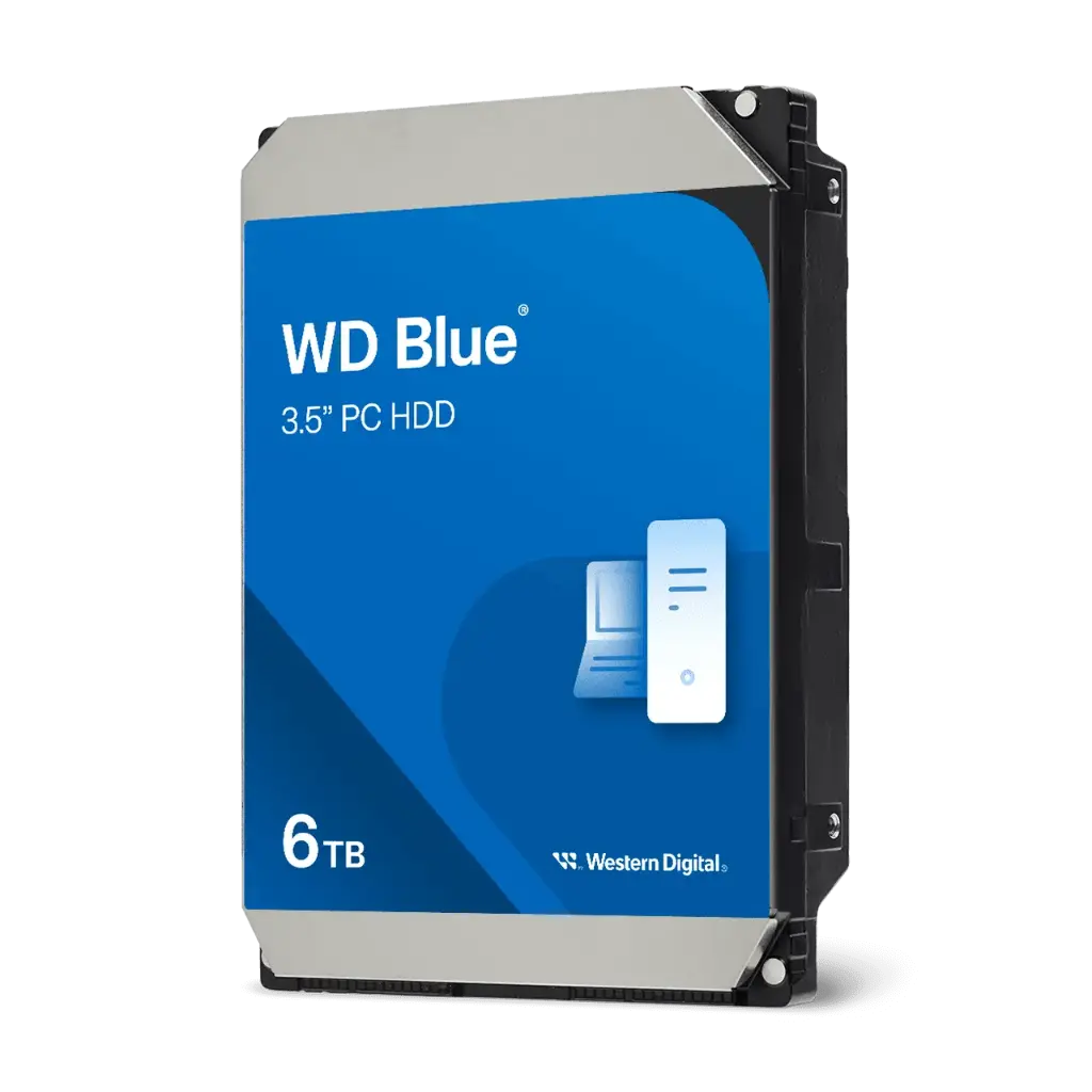 WD Blue PC Desktop Hard Drive - 6TB
