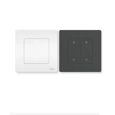 MOES Star Ring ZigBee Smart Dimmer Switch for Light Dimming Work with Alexa Google Home (WH (White), 1 Gang)