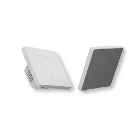 MOES New Star Ring Smart ZigBee3.0 Push Button Switch Embedded Light Touch (WH (White), 1 Gang)