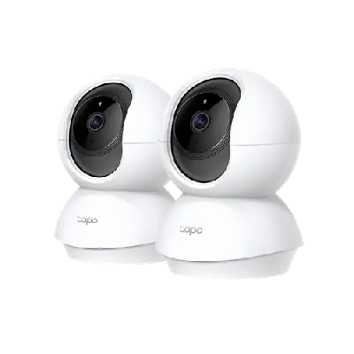 Tapo C200P2 I Smart Pan/Tilt Indoor Security Camera (2-Pack)