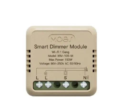 MOES Wi-Fi Smart Dimmer Switch Module Timer Breaker