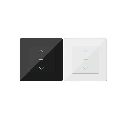 Wi-Fi Touch Smart Curtain Switch Design for Motorized Curtains and Roller Blinds