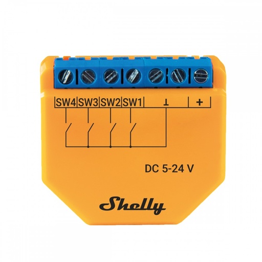 [SNSN-0D24X] Shelly Plus i4 DC