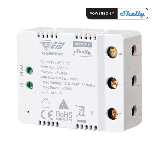Shelly Ogemray Smart relay 25A
